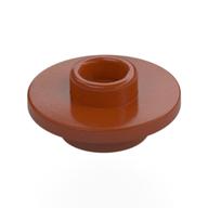 Деталь LEGO Equipment Cup / Teacup Saucer with Recessed Stud on Top [PLAIN], Темно-оранжевый