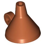 Деталь LEGO Minifig Hat / Funnel with Ring Handle (Tin Man), Темно-оранжевый