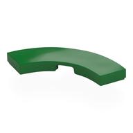 Деталь LEGO Tile 3 x 3 Curved, Macaroni, Зеленый