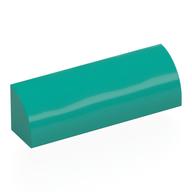 Деталь LEGO Кирпичик изогнутый 1 x 4 x 1, Темно-бирюзовый