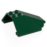 Деталь LEGO Windscreen 6 x 6 x 2 Canopy, Темно-зеленый