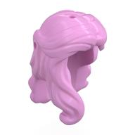 Деталь LEGO Hair, Long Wavy with Lock on Side, Ярко-розовый