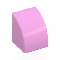 Деталь LEGO Кирпичик изогнутый 1 x 1, Ярко-розовый