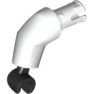Деталь LEGO Arm, Large, Right with Black Hand, Белый