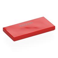 Деталь LEGO Tile 2 x 4 with Silver 'FERRARI' print, Красный