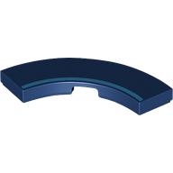 Tile 3 x 3 Curved, Macaroni with Dark Azure Stripe print