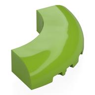 Деталь LEGO 1/4 ARCH BRICK 5X5, W/ CUTOUT, Лайм