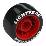 Деталь LEGO Wheel Rim 24 x 13.4 with Black Slick Tyre with White 'Lightyear' print, Красный