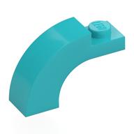 Деталь LEGO Кирпичик-арка изогнутая верхняя 1 x 3 x 1 2/3, Средне-лазурный