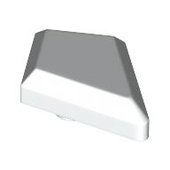 Деталь LEGO Tile Special 1 x 2 Diamond Plain, Белый