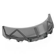 Деталь LEGO Windscreen 3 x 6 x 1 Curved with Light Bluish Grey Frame print, Прозрачный черный