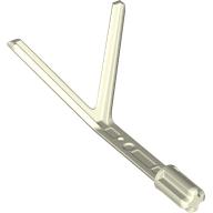 Деталь LEGO Antenna 4 x 2 x 2 with 2 Prongs, Axle, Светящийся в темноте белый