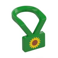 Деталь LEGO Neckwear, Lanyard with Sunflower print, Ярко-зеленый