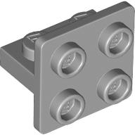 Деталь LEGO Bracket 1 x 2 - 2 x 2 Centered, Светлый сине-серый