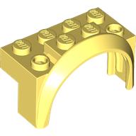 Деталь LEGO Wheel Arch, Mudguard 4 x 2 x 2, Ярко-светло-желтый