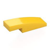 Деталь LEGO Скос изогнутый 3 x 1 x 2/3, Желтый