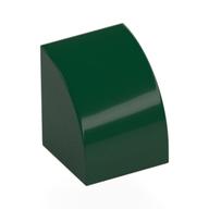 Деталь LEGO Кирпичик изогнутый 1 x 1, Темно-зеленый