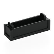 Деталь LEGO Box / Crate 1 x 3, Черный