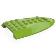 Деталь LEGO Aircraft Fuselage Curved Aft Section 6 x 10 Top, Лайм