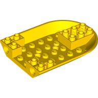 Деталь LEGO Aircraft Fuselage Curved Forward 6 x 8 Bottom with 2 Pin Holes, Желтый