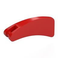 Деталь LEGO Animal Body Part, Fin 2 x4 with Handle, Красный