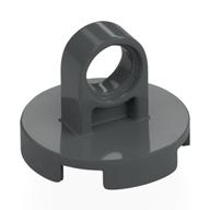 Деталь LEGO Tile Round 2 x 2 - Thick Lifting Ring, Темный сине-серый