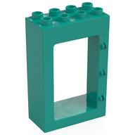 Деталь LEGO Дверная коробка 2 x 4 x 5, Темно-бирюзовый
