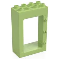 Деталь LEGO Дверная коробка 2 x 4 x 5, Желто-зеленый
