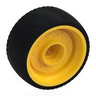 Деталь LEGO Wheel Rim 24 x 12 with Black Tyre, Желтый