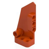 Деталь LEGO Technic, Panel Fairing # 4 Small Smooth Long, Side B, Красно-оранжевый