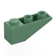 Деталь LEGO Slope Inverted 33° 3 x 1 with Internal Stopper and No Front Stud Connection, Песочно-зеленый