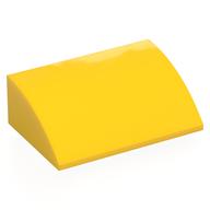 Деталь LEGO Кирпичик изогнутый 4 x 6 x 2, Желтый