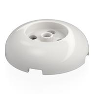 Деталь LEGO Brick Round 4 x 4 Dome Top with Round 2 x 2 Cutout, 4 Studs, Белый