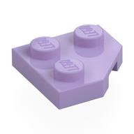 Деталь LEGO Пластина-клин 2 x 2, со срезанным углом, Лавандовый