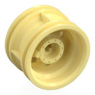 Деталь LEGO Wheel 30.4 x 20 without Pinholes, with Reinforced Rim, Ярко-светло-желтый