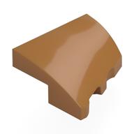 Деталь LEGO Скос изогнутый 2 x 2, с выемкой под штырёк слева, Средне-темный телесный