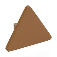 Деталь LEGO Road Sign Clip-on 2.2 x 2.667 Triangular with Open O Clip, Средне-темный телесный