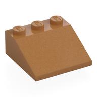 Деталь LEGO Скос 33° 3 x 3, Средне-темный телесный