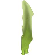 Weapon Sword with Jagged Edges, Double Axle Hole with Marbled Yellowish Green Pattern