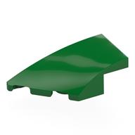 Деталь LEGO Скос изогнутый 4 x 2, с выемкой под штырёк слева, Зеленый