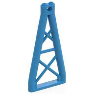 Деталь LEGO Support 1 x 6 x 10 Girder Triangular, Темно-лазурный