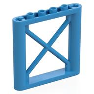 Деталь LEGO Support 1 x 6 x 5 Girder Rectangular, Темно-лазурный