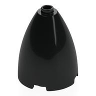 Деталь LEGO Cone 3 x 3 x 3 (Elliptic Paraboloid) with Internal Axle Hole, Черный