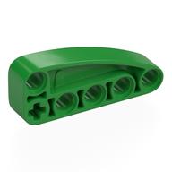 Деталь LEGO Technic Beam 2 x 5 L-Shape with Quarter Ellipse Thick, Ярко-зеленый