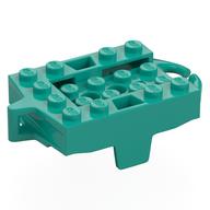 Деталь LEGO CHASSIS 4X5, FOR RAIL, Темно-бирюзовый