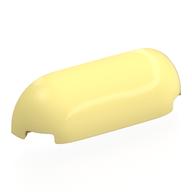 Деталь LEGO Brick Curved 1 x 4 x 1, Curved Sides, Ярко-светло-желтый