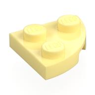 Деталь LEGO Пластина круглая угловая 2 x 2, Ярко-светло-желтый