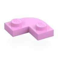 Деталь LEGO Пластина круглая угловая 2 x 2, с вырезом 1 x 1, Ярко-розовый