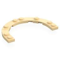 Деталь LEGO Plate Round Half 5 x 8 with 4 x 6 Round Cutout, Песочный