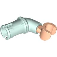 Деталь LEGO Arm, with Pin, Light Nougat Hand, Светлый морской волны